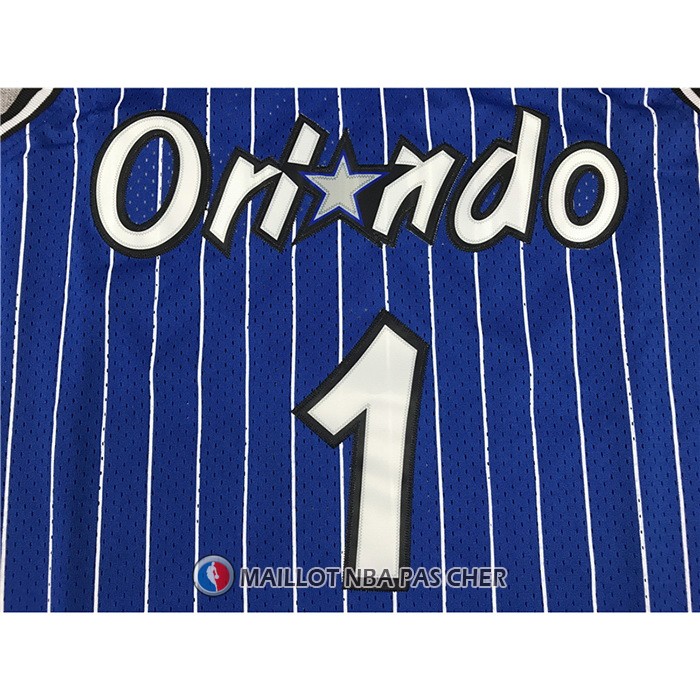 Maillot Orlando Magic Tracy McGrady No 1 Mitchell & Ness 2003-04 Bleu